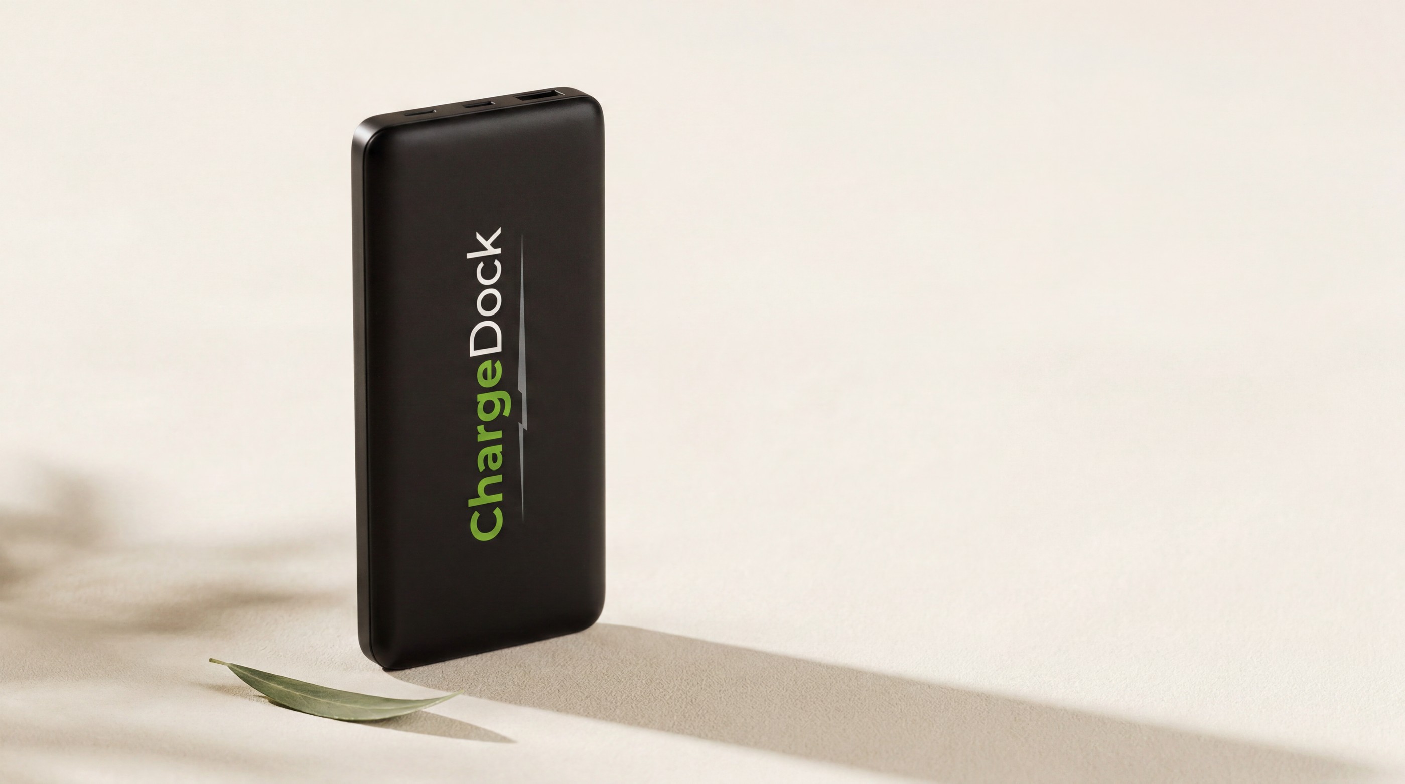 ChargeDock power bank on a warm surface